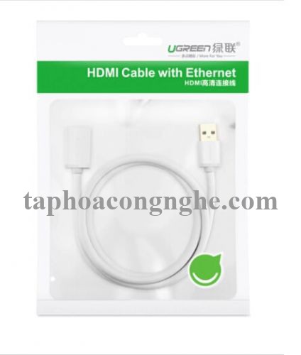 Ugreen 10488 0.5M màu Trắng Cáp tín hiệu nối dài USB 3.0 cao cấp US129 30010488